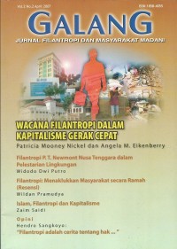 Galang : Jurnal Filantropi dan Masyarakat Madani