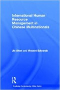 International Human Resources Management in Chinese Multinational