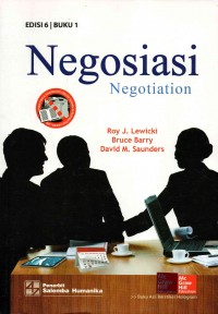 Negosiasi : Negotiation | Edisi 6, Buku 1
