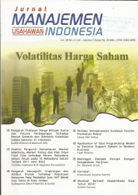 Jurnal Manajemen Usahawan Indonesia