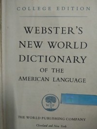 Image of Websters New World Directory of the American Language