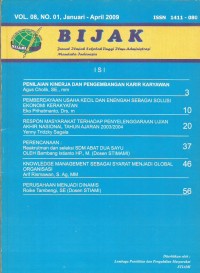 Image of Bijak : Jurnal Ilmiah Sekolah Tinggi Ilmu Administrasi Mandala Indonesia
