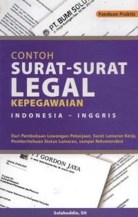 Image of Contoh Surat-Surat Legal Kepegawaian