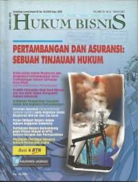 Image of Jurnal Hukum Bisnis : Pertambangan dan Asuransi = Sebuah Tinjauan Hukum