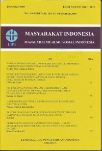 Image of Masyarakat Indonesia : Majalah Ilmu - Ilmu Sosial Indonesia