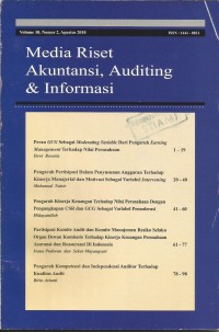 Image of Media Riset Akutansi, Auditing, dan Informasi