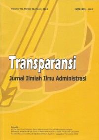 Image of Transparansi : Jurnal Ilmiah Ilmu Administrasi