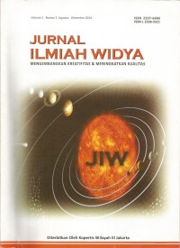 Image of Jurnal Ilmiah Widya : Mengembangkan Kreatifitas dan Meningkatkan Kualitas