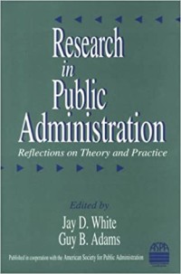 Image of Research in Public Administration : Reflection on Theory and Pactice