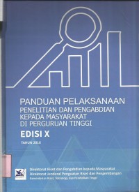 Image of panduan Pelaksanaan Dan Pengabdian Kepada Masyarakat di Perguruan Tinggi - Edisi X